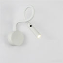 Modern black flexible gooseneck led wall sconces bedroom reading light