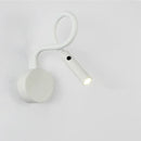 Modern black flexible gooseneck led wall sconces bedroom reading light