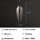 Modern black flying wing shape pendant lights for living room