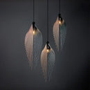Modern black flying wing shape pendant lights for living room