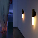 Modern black frosted glass night light corridor wall sconce