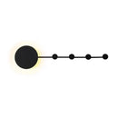 Modern black geometric iron wall lamp living room sconce