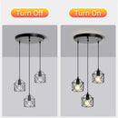 Modern black geometric led ceiling lamp kitchen pendant light