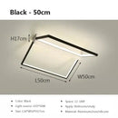Modern black geometric led ceiling lights for living room illumination