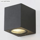 Modern black geometric led outdoor wall mount – patio sconce light
