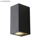Modern black geometric led outdoor wall mount – patio sconce light