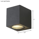 Modern black geometric led outdoor wall mount – patio sconce light