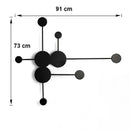 Modern black geometric led wall lamp bedroom minimalist sconce