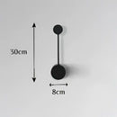 Modern black geometric led wall lamp bedroom minimalist sconce