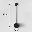 Modern black geometric led wall lamp bedroom minimalist sconce