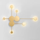 Modern black geometric led wall lamp living room sconce