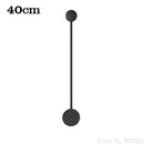 Modern black geometric led wall lamp living room sconce