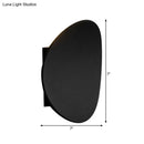 Modern black geometric wall lighting fixture for bedroom