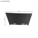 Modern black geometric wall sconce bedroom warm white light
