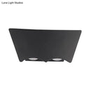 Modern black geometric wall sconce bedroom warm white light