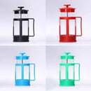 Modern black glass 350ml plastic coffee french press kitchen tool