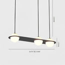 Modern black glass ball geometric chandelier kitchen pendant light