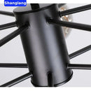 Modern black glass ball led chandelier living room luxury fixture