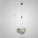 Modern black glass ball led pendant lamps for kitchen dining room