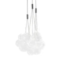Modern black glass ball led pendant lamps for kitchen dining room