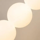 Modern black glass ball led wall sconce for living room decor