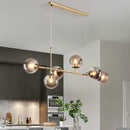 Modern black glass ball pendant lamps dining room chandelier