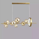 Modern black glass ball pendant lamps dining room chandelier