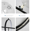 Modern black glass ball pendant lamps dining room chandelier
