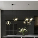 DecorBites™ Glass Ball Pendant Light: Nordic LED Hanging Lamp for Dining Room, Bedroom, Cafe