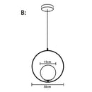 Modern black glass ball pendant lights dining room set of 4