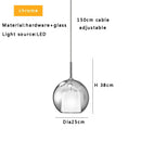 Modern black glass ball pendant lights for kitchen island