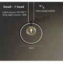 Modern black glass bubble chandelier dining room led pendant light