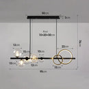 DecorBites™ Glass Bubble Chandelier: Nordic Minimalist Restaurant & Bar Magic Bean Lamp