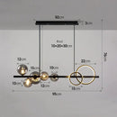 DecorBites™ Glass Bubble Chandelier: Nordic Minimalist Restaurant & Bar Magic Bean Lamp