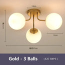 Modern black glass bubble led ceiling light living room