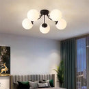 Modern black glass bubble led ceiling light living room