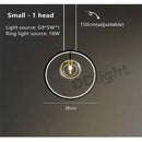 Modern black glass bubble led chandelier for dining room