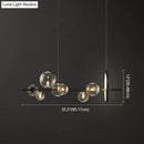 Modern black glass globe pendant light for dining table