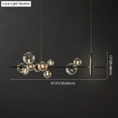Modern black glass globe pendant light for dining table