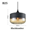 Modern black glass pendant light set dining room smoked shades