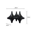 Modern black glossy decorbites geometric gyroscope living room decor