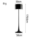 Modern black glossy design mushroom floor lamp for living room