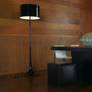 Modern black glossy design mushroom floor lamp for living room