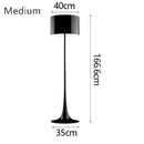 Modern black glossy design mushroom floor lamp for living room