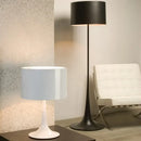 Modern black glossy design mushroom floor lamp for living room