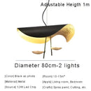 Modern black & gold abstract pendant lamp dining room sculptural design