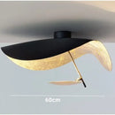 Modern black & gold abstract pendant light dining room sculptural lamp