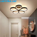 Modern black & gold acrylic flower twisted ceiling lamp living room