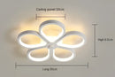 Modern black & gold acrylic flower twisted ceiling lamp living room