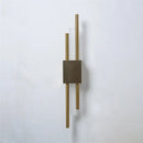 Modern black & gold acrylic pipe wall lamp bedroom sconce
